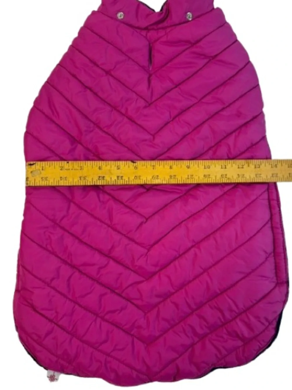 Magenta Quilted Dog Coat